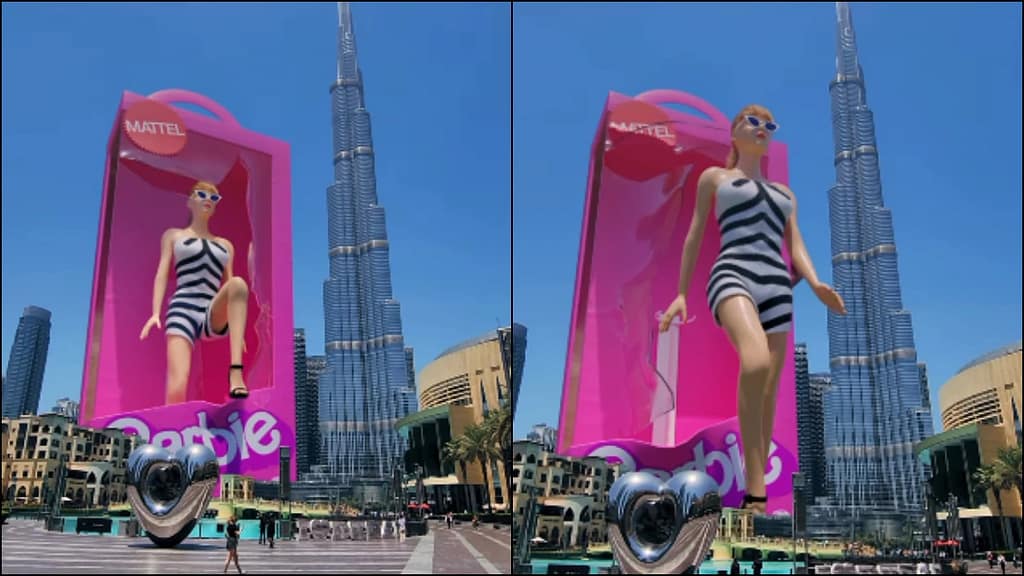 Giant Barbie Doll Dubai near burj khalifa Is it Fake or Real ? DXBIFY