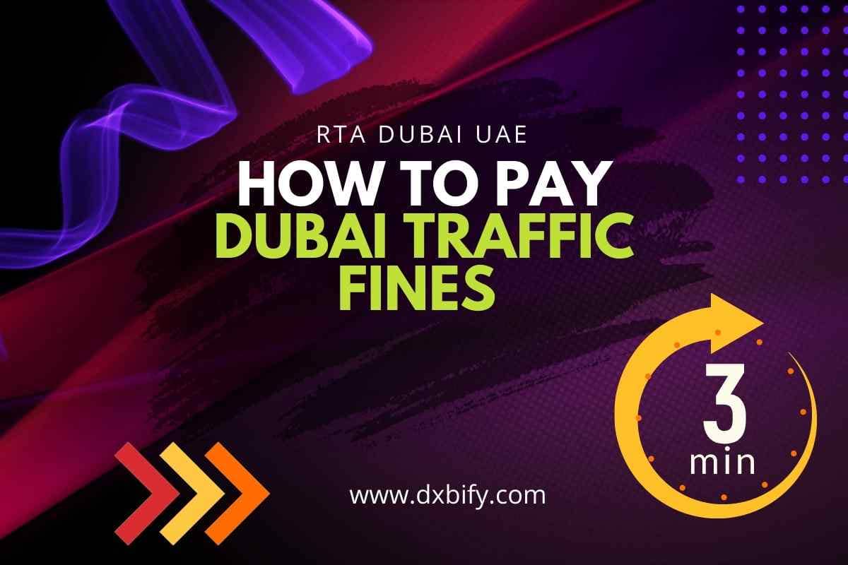 How To Pay RTA Traffic Fines Online In Dubai Uae - Dxbify